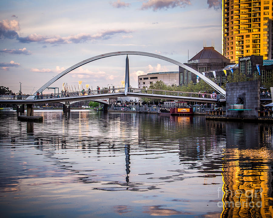 Melbourne Bridge Photograph by Perry Webster