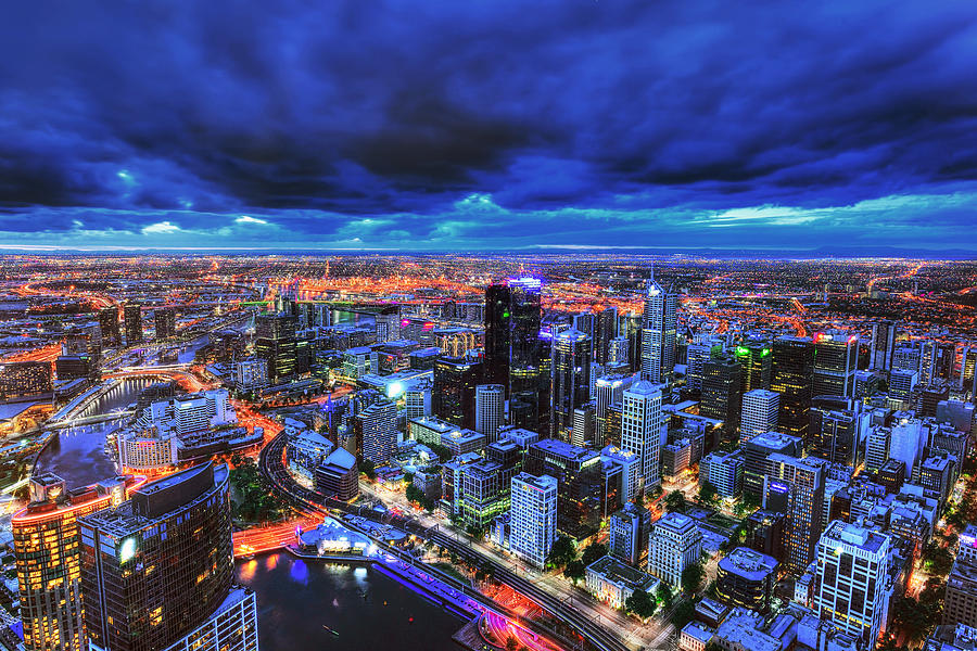 Melbourne from Above Photograph by Midori Chan