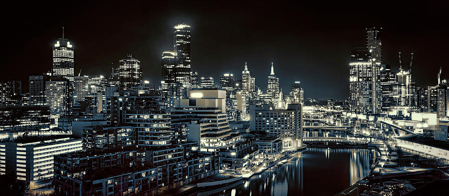 Melbourne Skyline Photograph By Daniel Hagerman