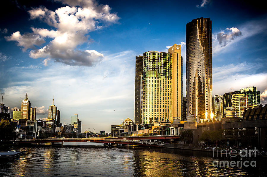 Melbourne Skyline Photograph by Perry Webster