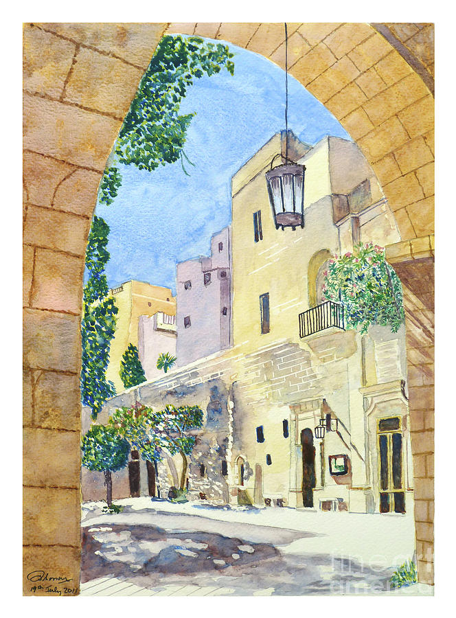 Mellieha Malta Painting by Godwin Cassar