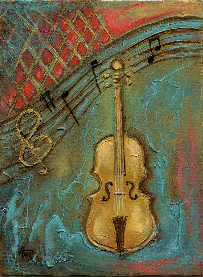 Mello Cello Mixed Media by Terry Webb Harshman