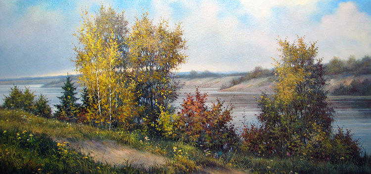 Mellow autumn Painting by Vlad Gumen - Fine Art America