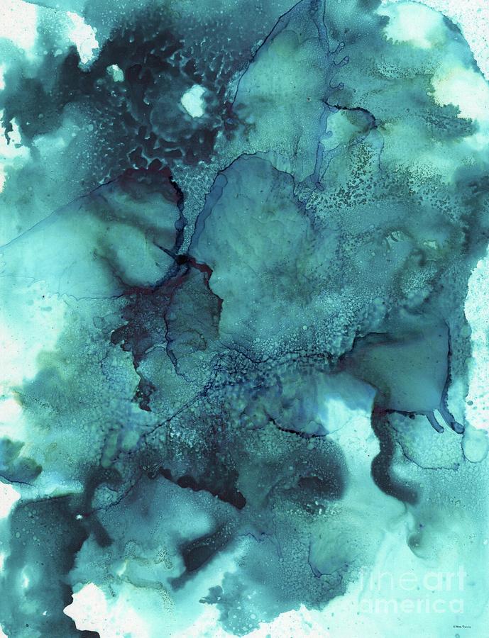 Abstract Painting - Blue Dream Abstract by Melly Terpening