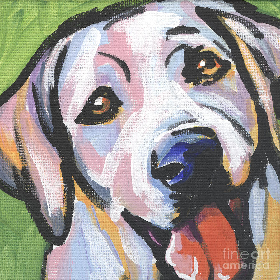 Labrador Retriever Painting - Mellow Yellow by Lea S