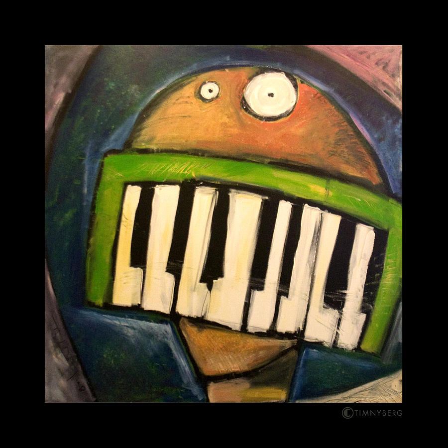 Melodica Mouth Painting by Tim Nyberg