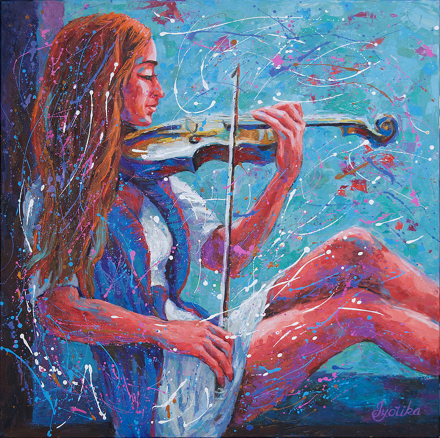 Melodious Solitude  Painting by Jyotika Shroff