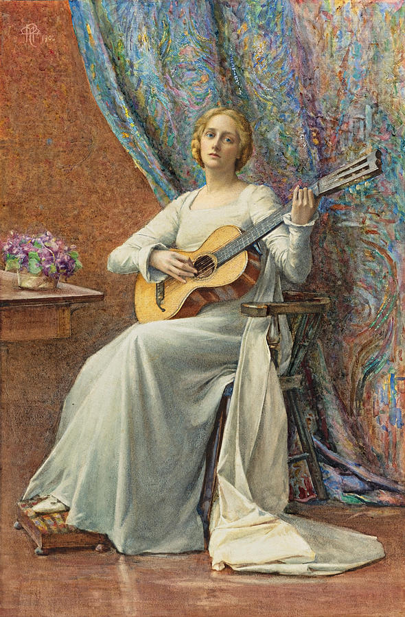 Melody Drawing by Henry Meynell Rheam