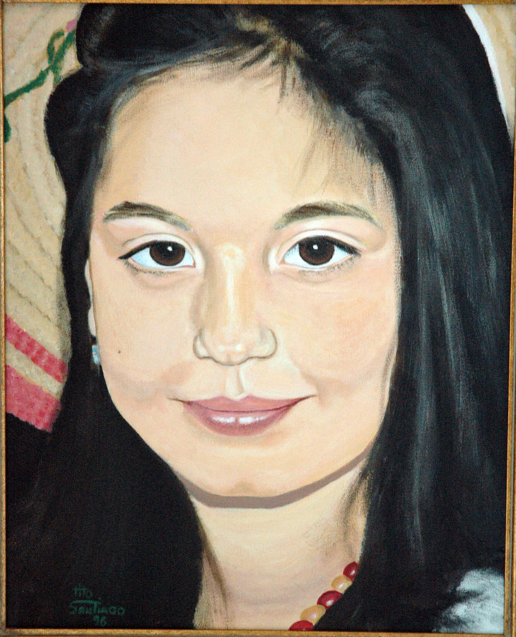 Portrait Painting - Melody by Tito Santiago
