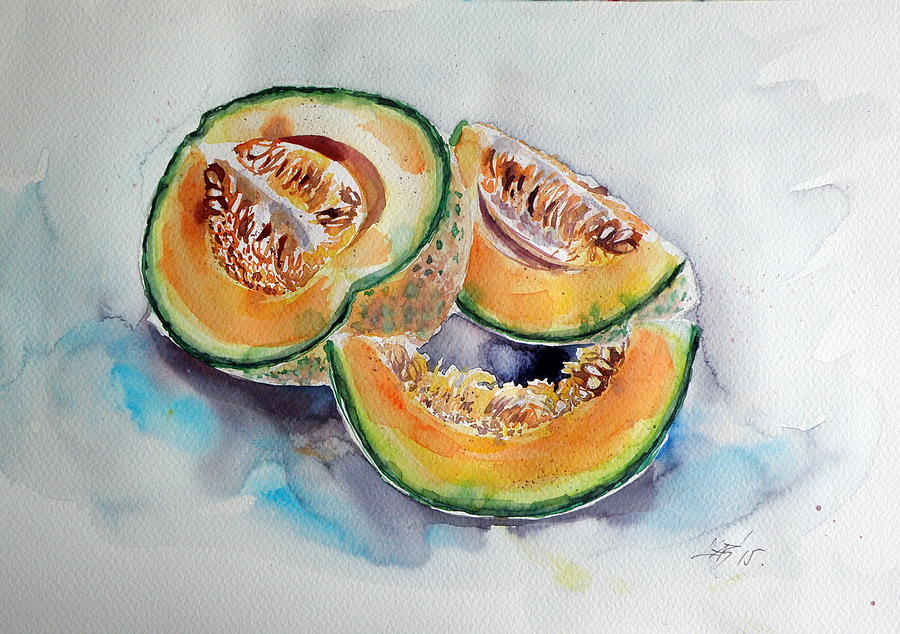 Melon Painting by Kovacs Anna Brigitta