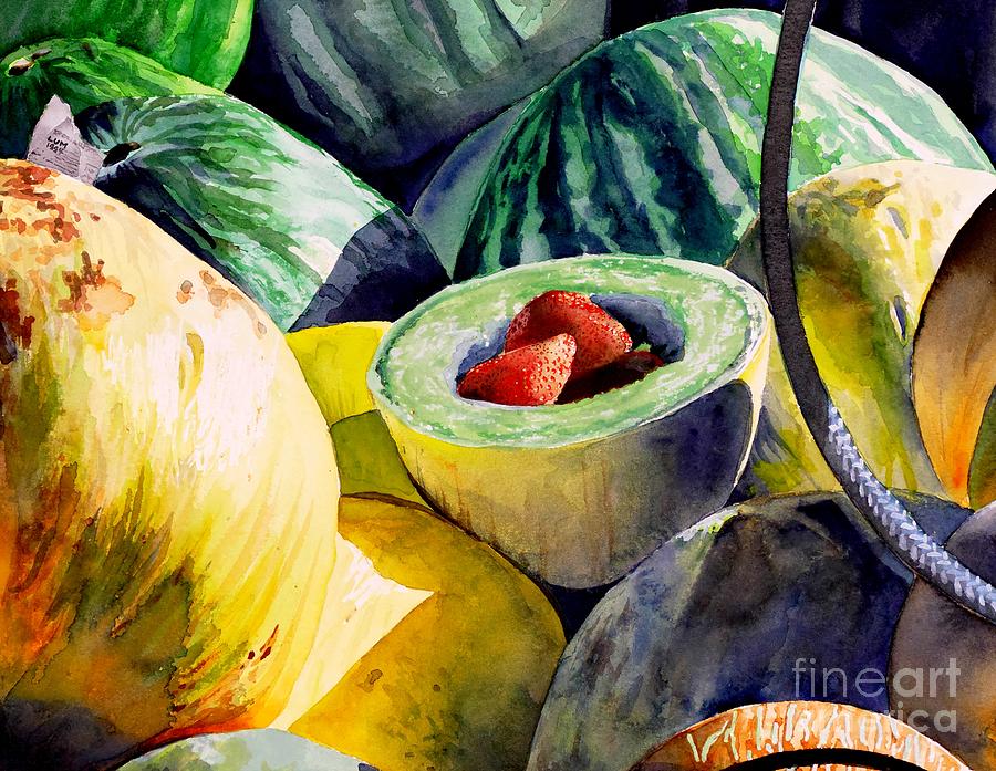 #18 Melons Plus #18 Painting by William Lum