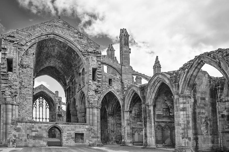 Melrose Abbey Photograph by Elvira Butler