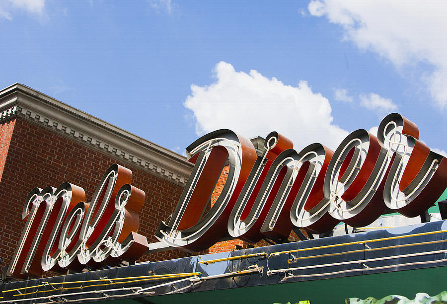 Mels Diner Sign Photograph by Art Block Collections