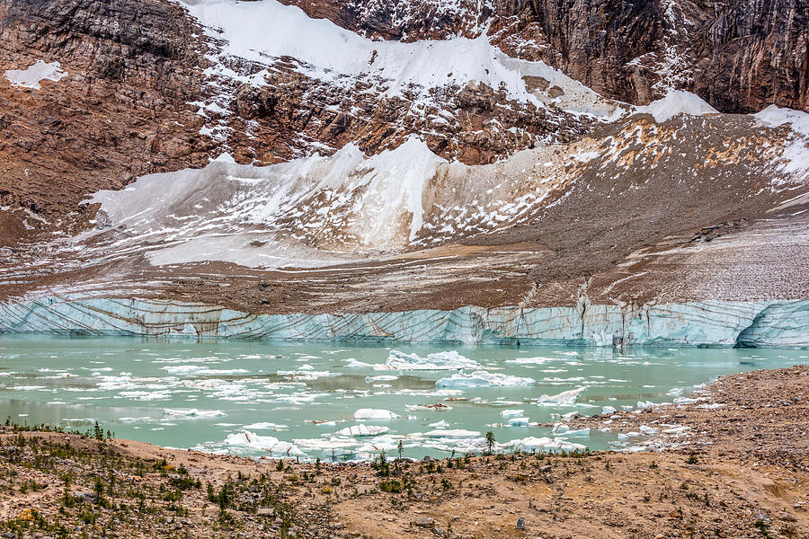 Melt water Lake of Edith Cavell Photograph by Pierre Leclerc Photography