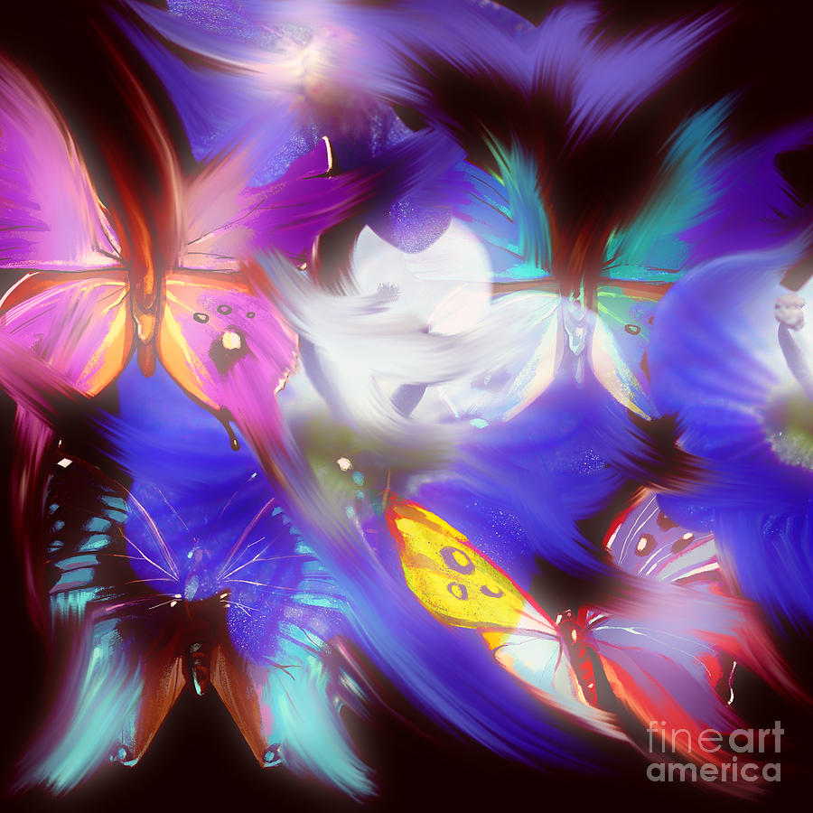 Melting Butterflies Digital Art by Gayle Price Thomas
