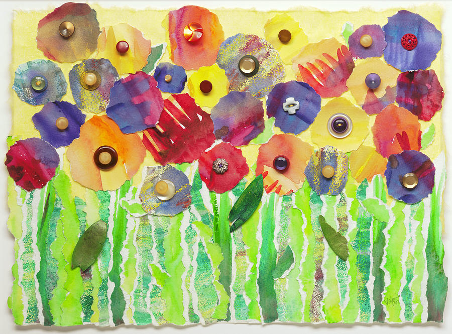 Melting Colors Garden Mixed Media By Mary Beth Volpini - Pixels