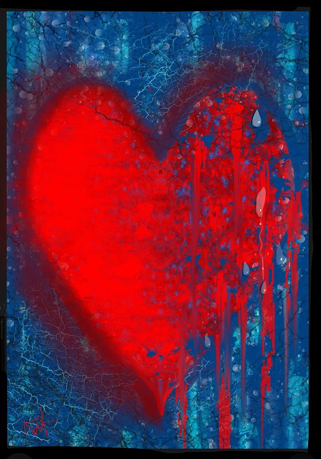 Melting Heart  Digital Art by Kathleen Hromada