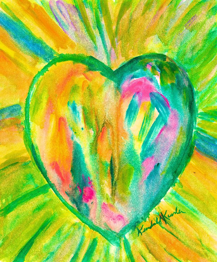 Melting Heart Painting by Kendall Kessler