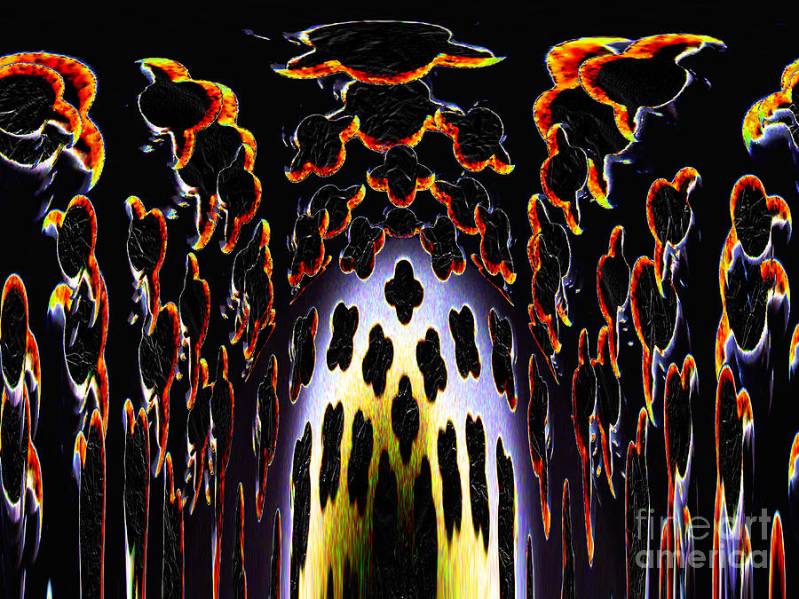 Abstract Digital Art - Melting in Freefall  by Pete Moyes