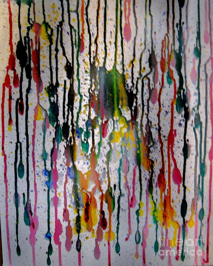 Melting Matrix Painting by Leslie Revels