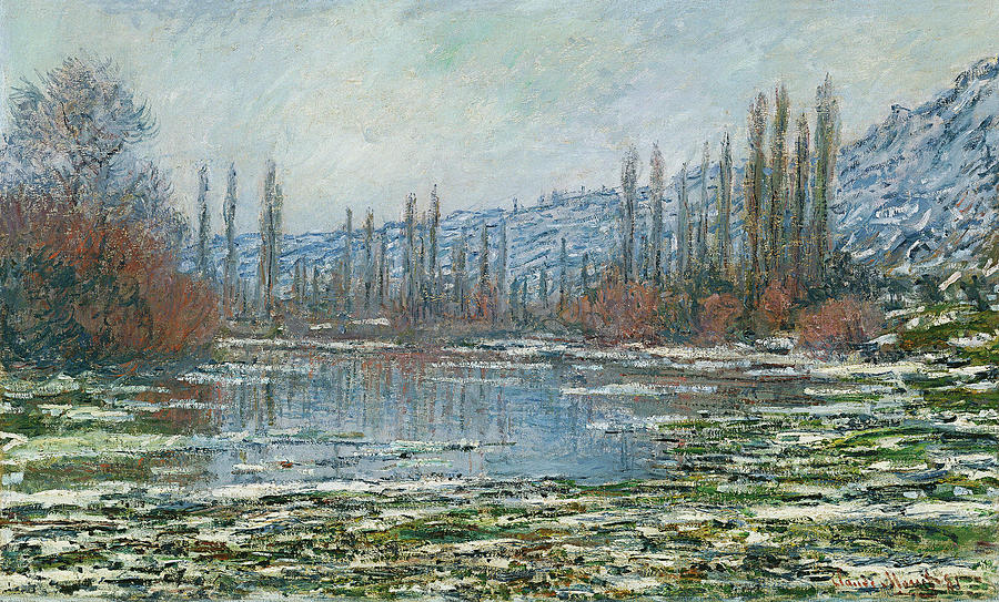 Melting Of Floes At Vetheuil 1881 Painting by Claude Monet | Fine Art ...