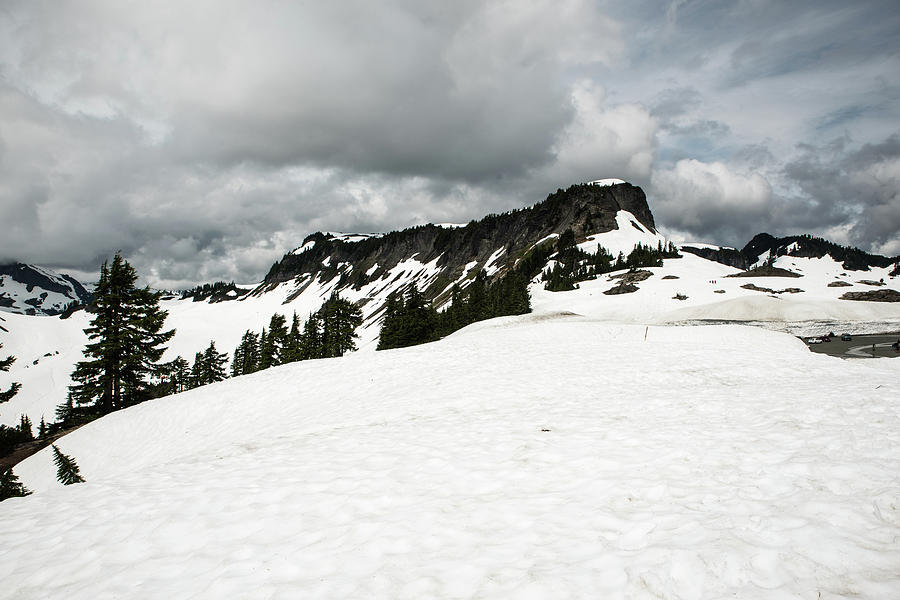 Melting Snowfield Above Artist Point Photograph by Tom Cochran
