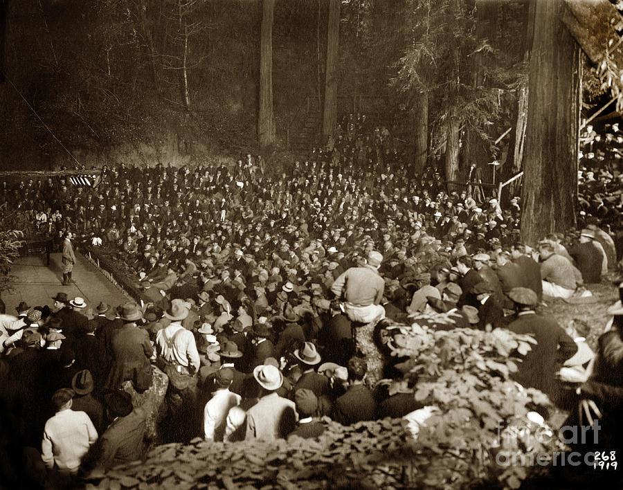 Members Of The Bohemian Club At The Bohemian Grove Photograph by ...