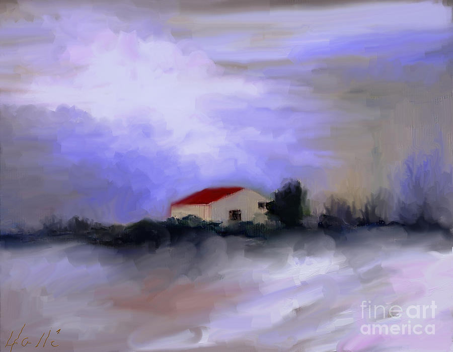Impressionism Painting - Memoire Hivernale by Aline Halle-Gilbert