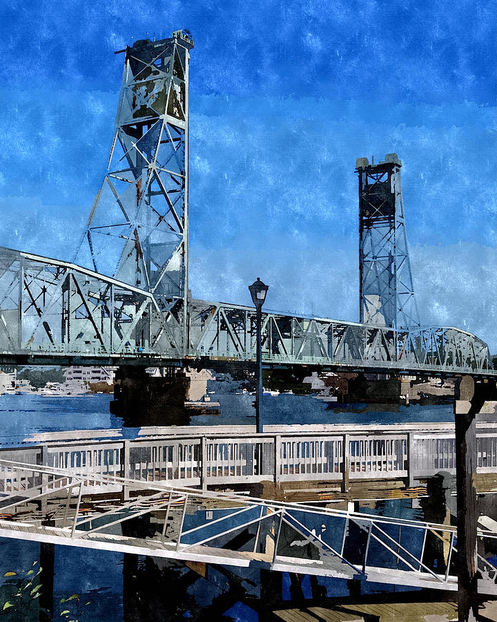 Nh Digital Art - Memorial Bridge MBWC by Jim Brage