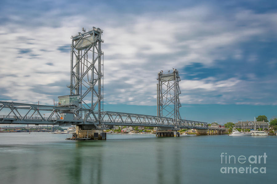 Transportation Photograph - Memorial Bridge over the Piscataqua River by Jerry Fornarotto