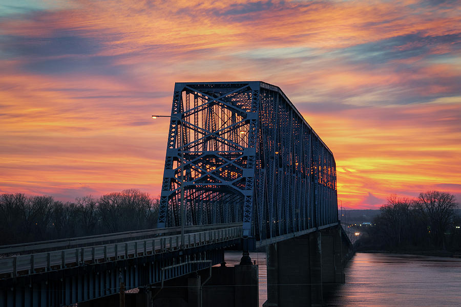 Memorial Bridge Quincy Illinois Photograph by Toni Taylor | Fine Art