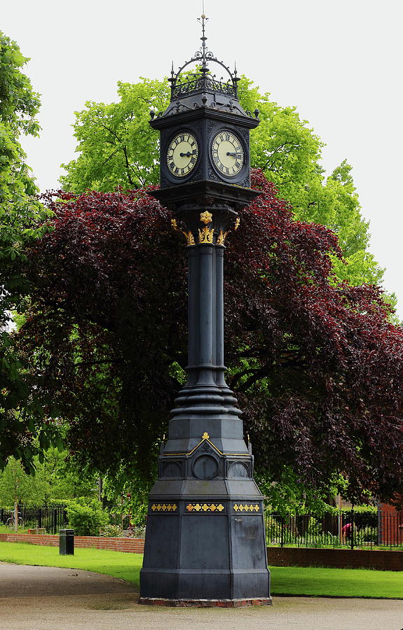 Memorial Clock Photograph by Jeff Townsend