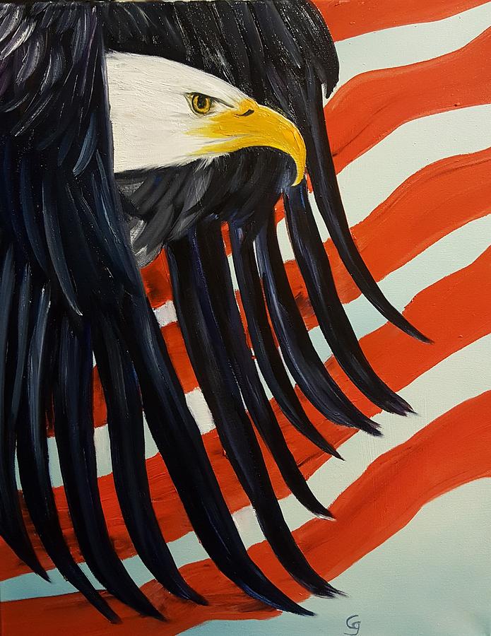 Memorial Eagle             28 Painting by Cheryl Nancy Ann Gordon