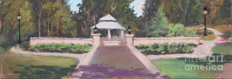 Memorial Garden Lakeside, Ohio Painting by Terri  Meyer
