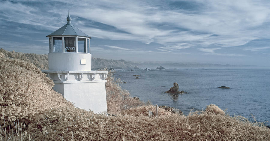 Memorial Lighthouse in Infrared Photograph by Greg Nyquist