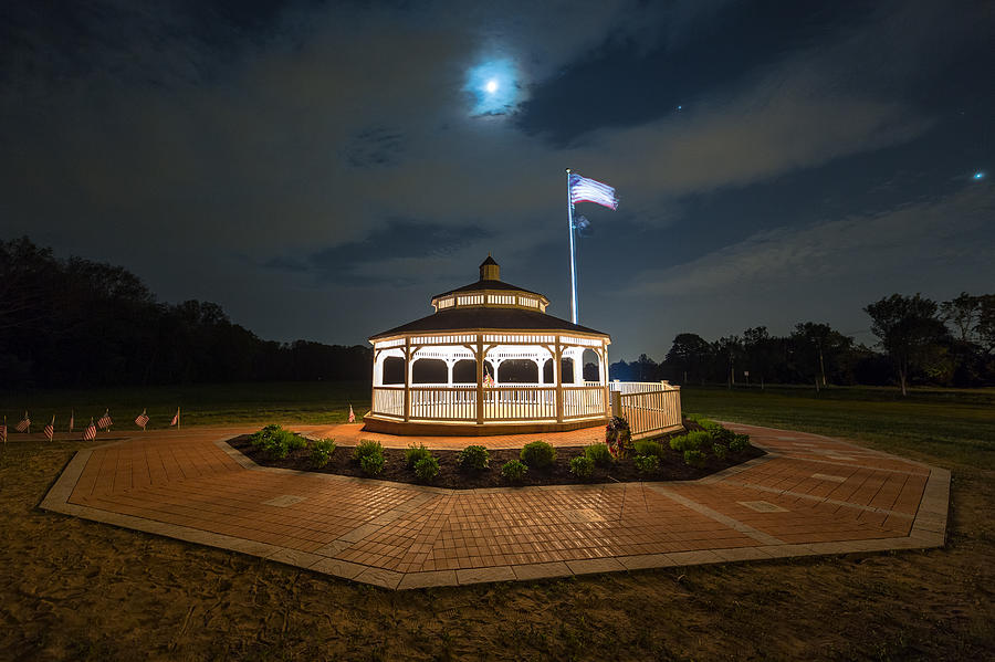 Landscape Photograph - Memorial Moonlight by Bryan Bzdula