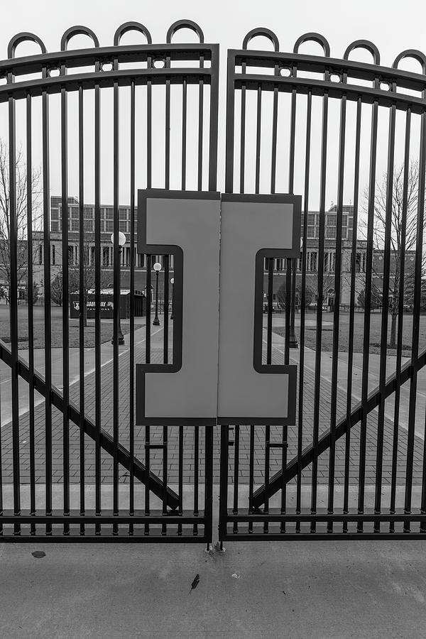 University Of Illinois Photograph - Memorial Stadium Gate University of Illinois  by John McGraw