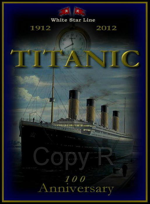 Memorial Titanic poster  Anniversary Photograph by Marko Lulic