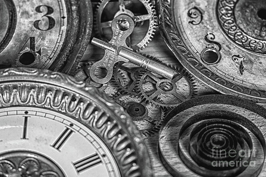 Clock Photograph - Memories In Time by Tom Gari Gallery-Three-Photography