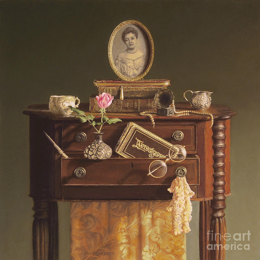 Tea Cup Pastel - Memories of a Friend by Barbara Groff