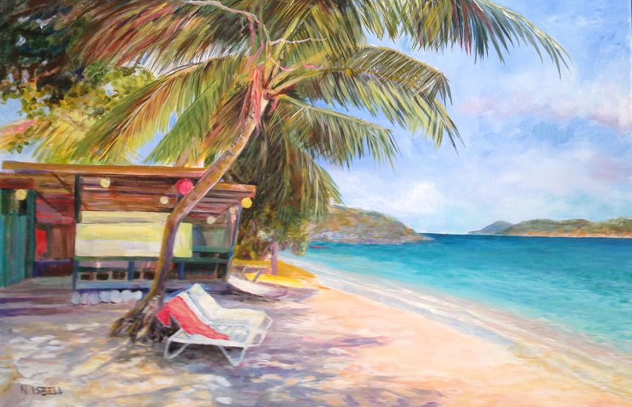 Memories of Coki Beach Painting by Nancy Isbell