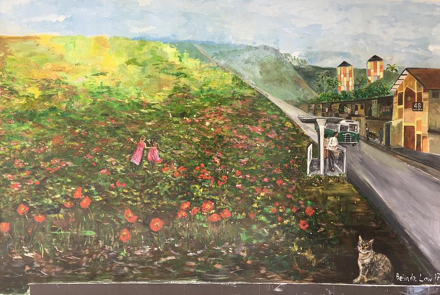 Memories of Commonwealth - Wall II Painting by Belinda Low