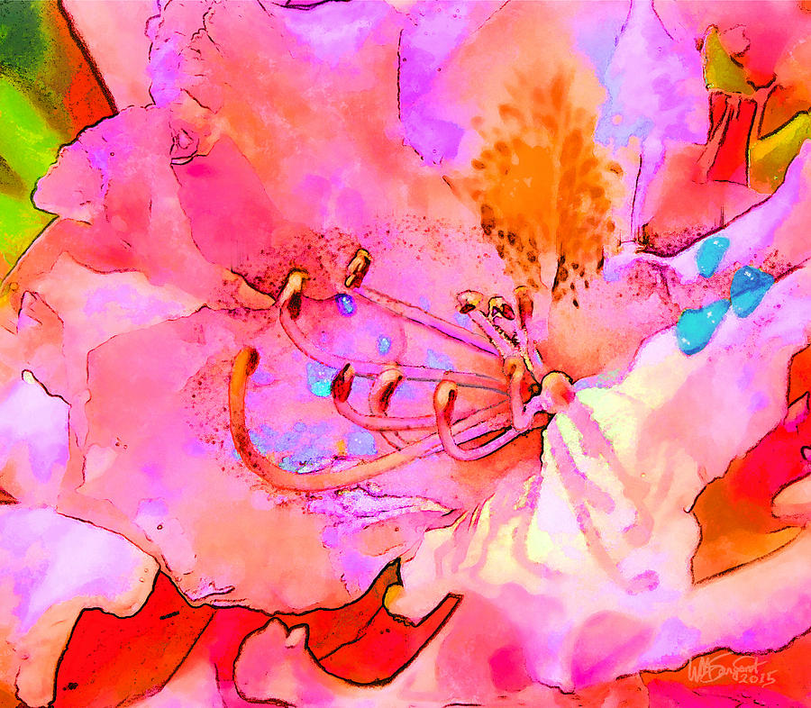 Flower Digital Art - Memories Of Spring by William Sargent Flower Digital Art - Memories Of Spring by William Sargent