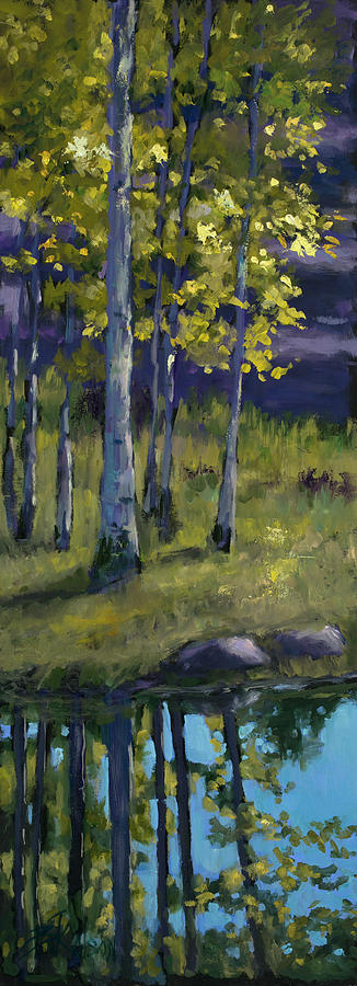 Aspens Painting - Memories of Viestenz Smith Mountain Park by Billie Colson