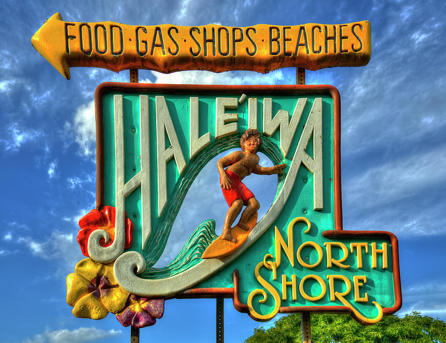 Memories This Way Haleiwa Sign North Shore Hawaii Collection Art Photograph by Reid Callaway