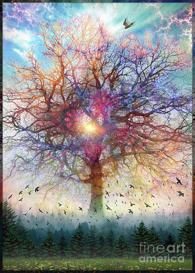 Memory of a Tree Digital Art by Leonard Rubins