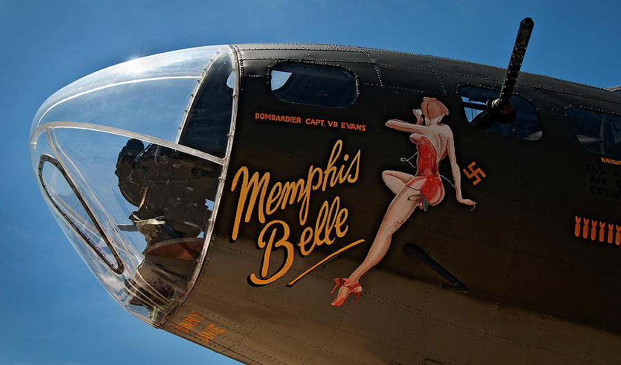 Memphis Belle Nose Art Photograph by Murray Bloom