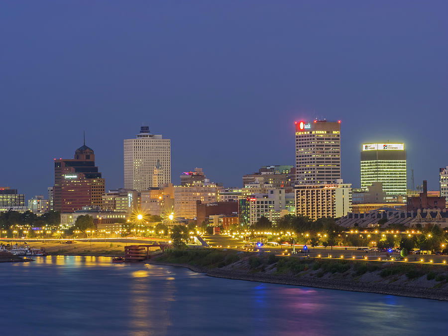 Memphis Blue Hour Photograph by Ajit Pillai | Fine Art America