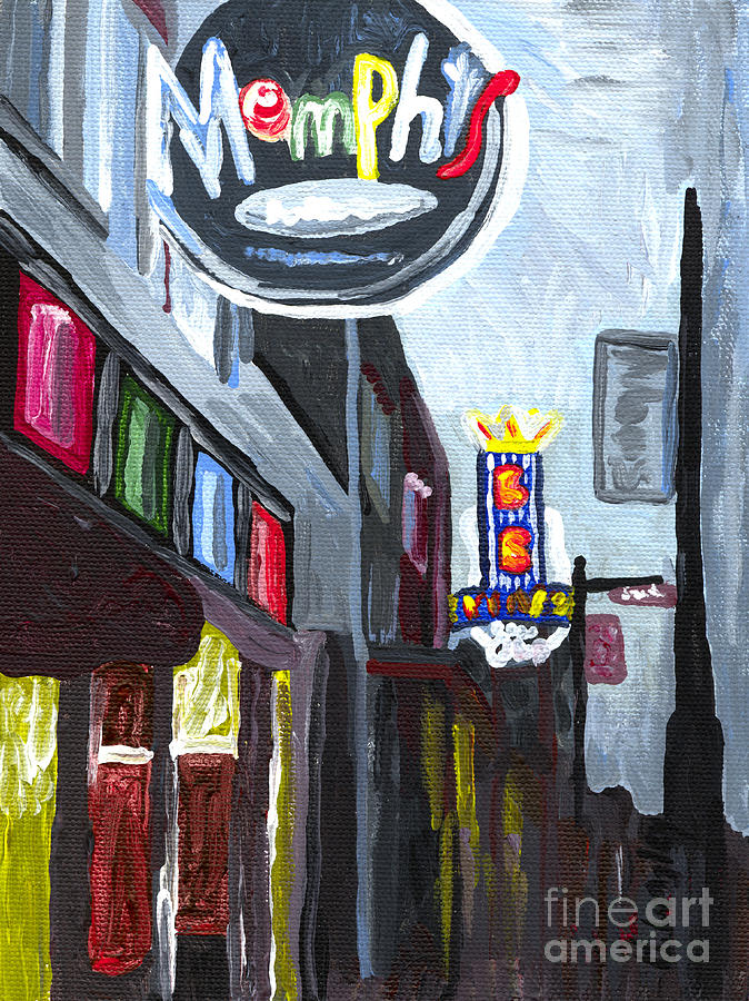 Memphis Painting by Helena M Langley