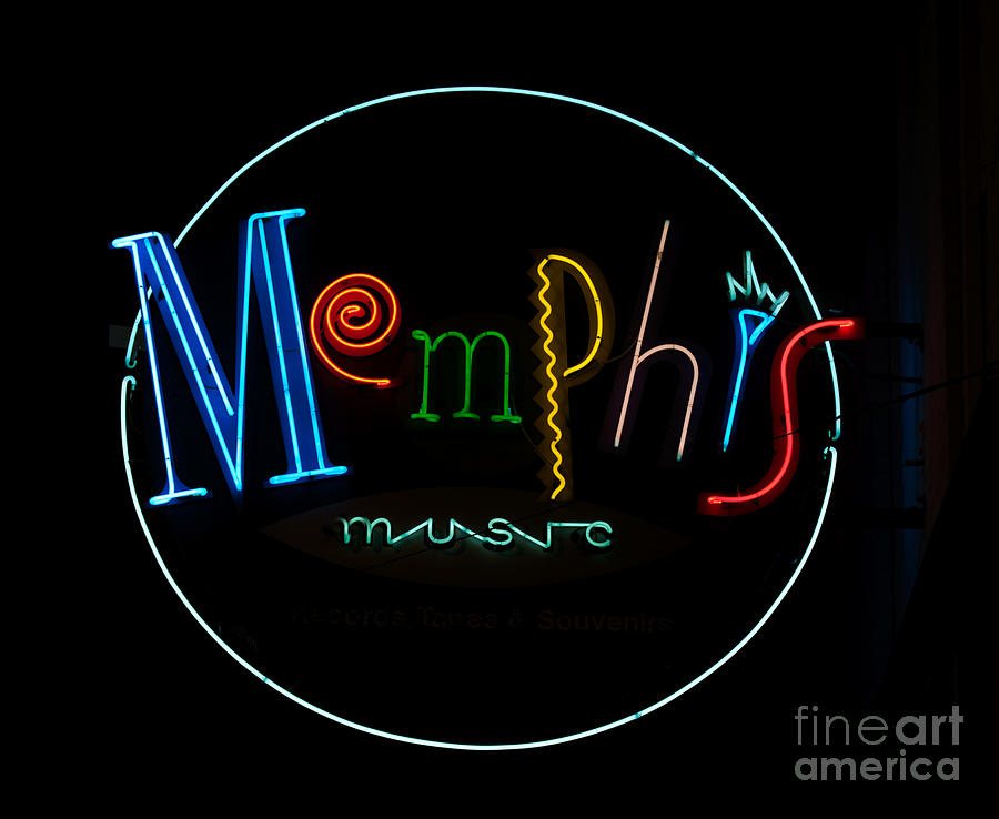 Memphis Neon Sign Photograph by Mindy Sommers